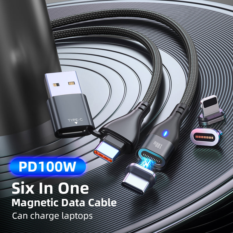 Magnetic High-Speed Data & Charge Cable (100W/5A)