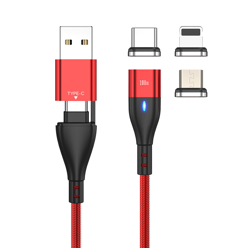 Magnetic High-Speed Data & Charge Cable (100W/5A)