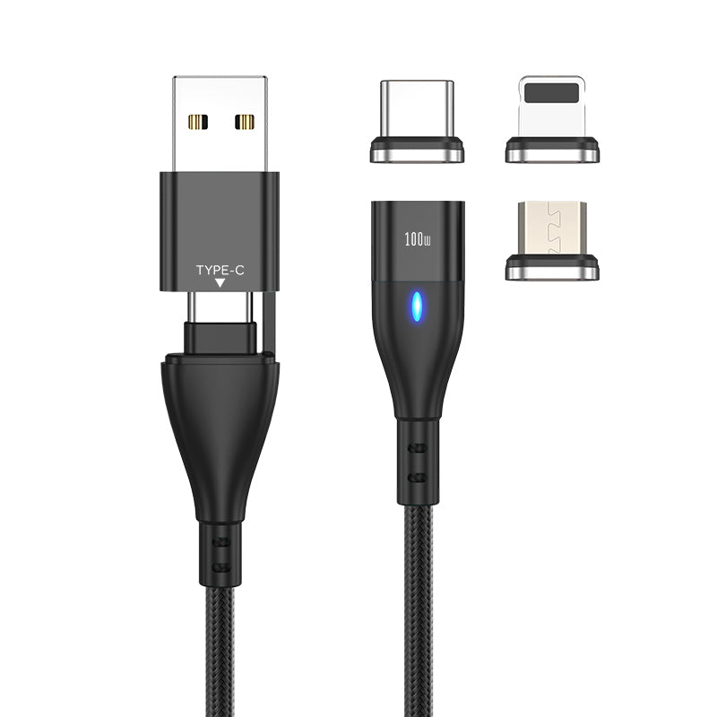 Magnetic High-Speed Data & Charge Cable (100W/5A)